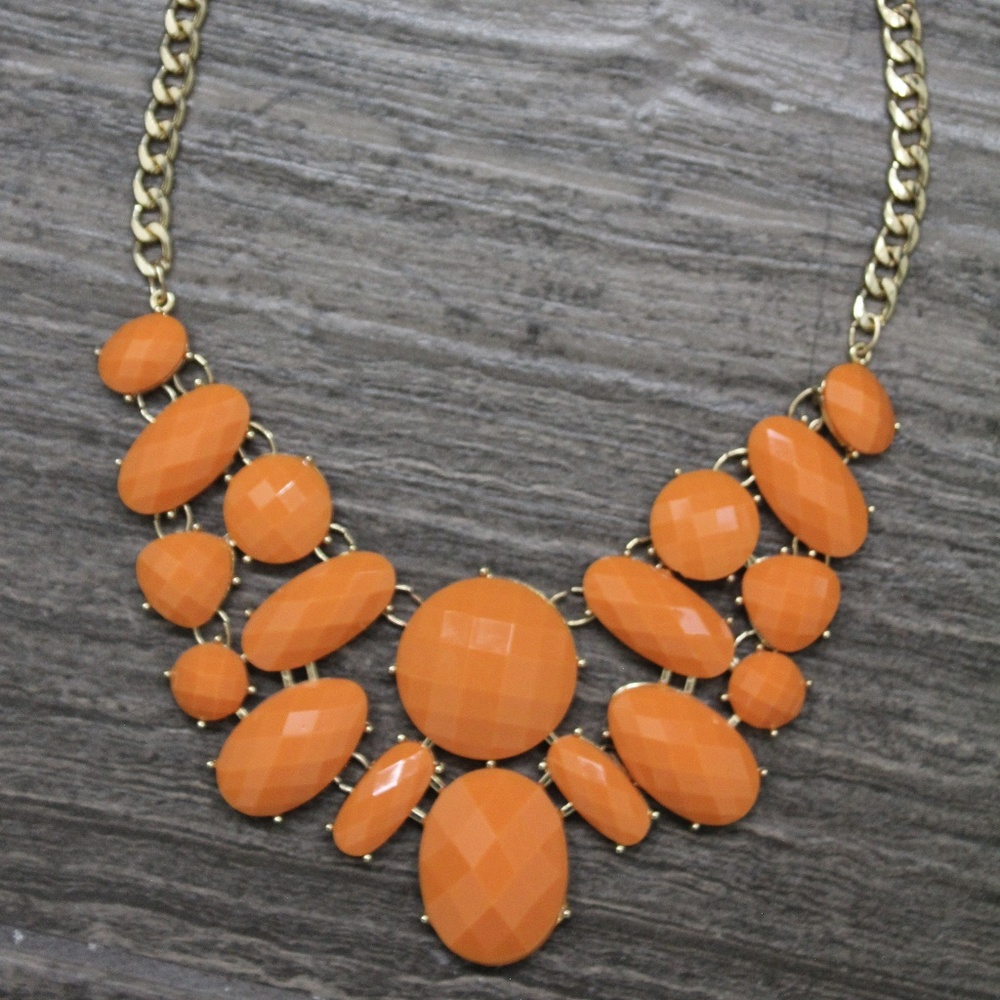 Orange Statement Necklace